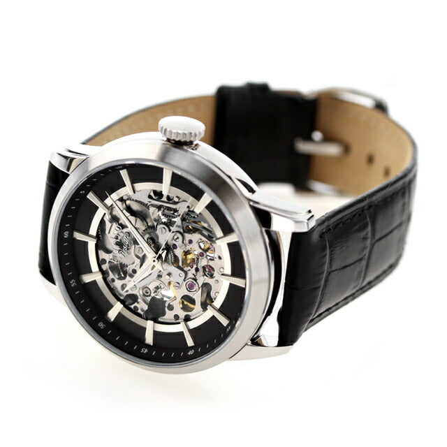 フルボ デザイン GEAR 自動巻き 腕時計 ブランド メンズ オープンハート Furbo Design NF04W-SSBK アナログ ブラック スケルトン NF04W-SSBK