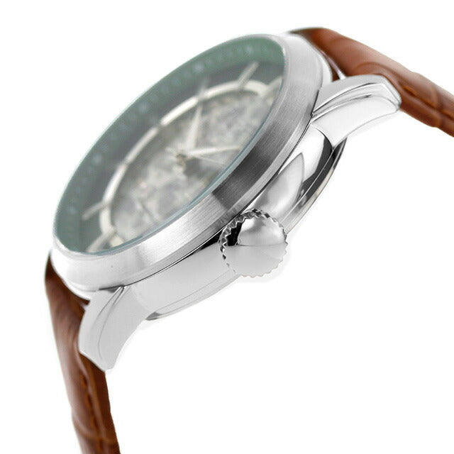 フルボ デザイン GEAR 自動巻き 腕時計 ブランド メンズ オープンハート Furbo Design NF04W-SSGR グリーン スケルトン NF04W-SSGR