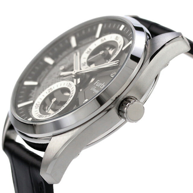 フルボ デザイン ELECTRO クオーツ 腕時計 ブランド メンズ オープンハート Furbo Design NF05W-SSBK ガンメタル スケルトン NF05W-SSBK