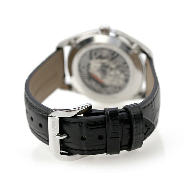 フルボ デザイン ELECTRO クオーツ 腕時計 ブランド メンズ オープンハート Furbo Design NF05W-SSBK ガンメタル スケルトン NF05W-SSBK