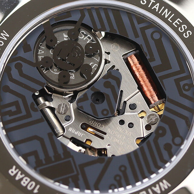 フルボ デザイン ELECTRO クオーツ 腕時計 ブランド メンズ オープンハート Furbo Design NF05W-SSBK ガンメタル スケルトン NF05W-SSBK