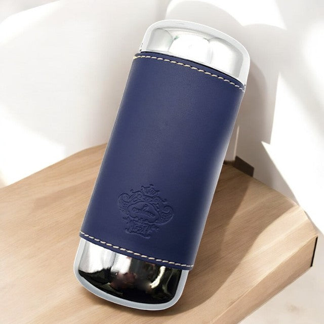 オロビアンコ メガネケース メンズ レディース Orobianco スチール、牛革 革 レザー OBGC-010NV ネイビー 小物 OBGC-010NV