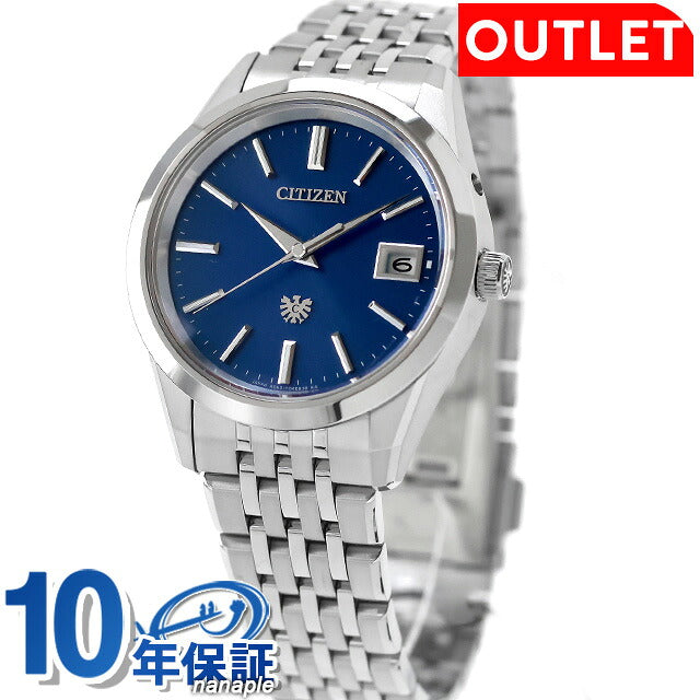 直销西铁城年差±5秒钛金太阳能Eco Drive太阳能男士手表品牌AQ4100-57L蓝色OL-AQ4100-57L