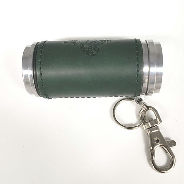 オロビアンコ 携帯灰皿 メンズ レディース ブランド Orobianco アルミ合金、牛革 革巻き ORA-001 GR グリーン 小物 ORA-001-GR