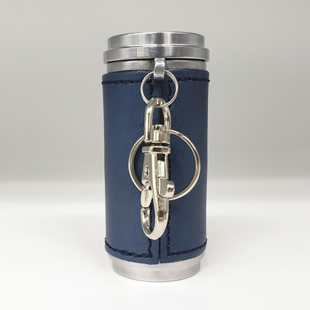 オロビアンコ 携帯灰皿 メンズ レディース ブランド Orobianco アルミ合金、牛革 革巻き ORA-001 NV ネイビー 小物 ORA-001-NV