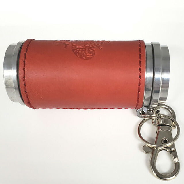 オロビアンコ 携帯灰皿 メンズ レディース ブランド Orobianco アルミ合金、牛革 革巻き ORA-001 RD レッド 小物 ORA-001-RD