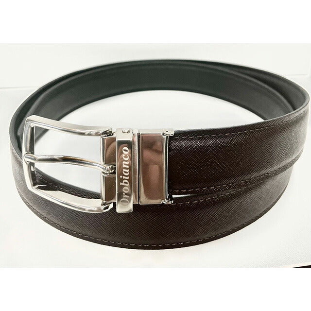 オロビアンコ ベルト メンズ ブランド Orobianco 牛革 革 レザー リバーシブル ORB-011304 D BK/CHOCO ブラック チョコ 小物 ORB-011304-D-BK-CHOCO