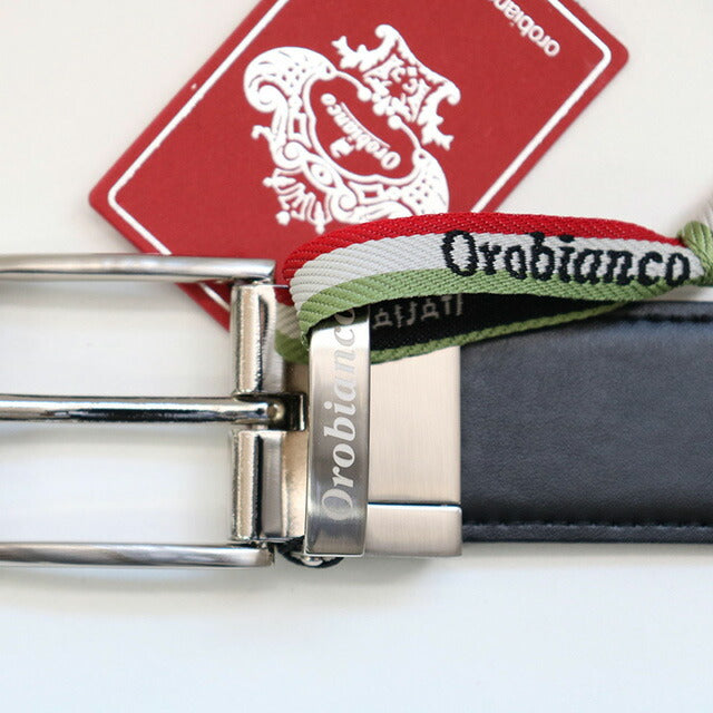 オロビアンコ ベルト メンズ ブランド Orobianco 牛革 革 レザー リバーシブル ORB-011304 D BK/S BK ブラック スムースレザーブラック 小物 ORB-011304-D-BK-S-BK