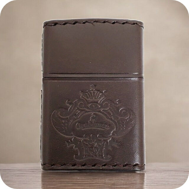 オロビアンコ ライター メンズ レディース ブランド Orobianco 真鍮、牛革 ZIPPO 革巻き ORZ-001 BR ブラウン 小物 ORZ-001-BR