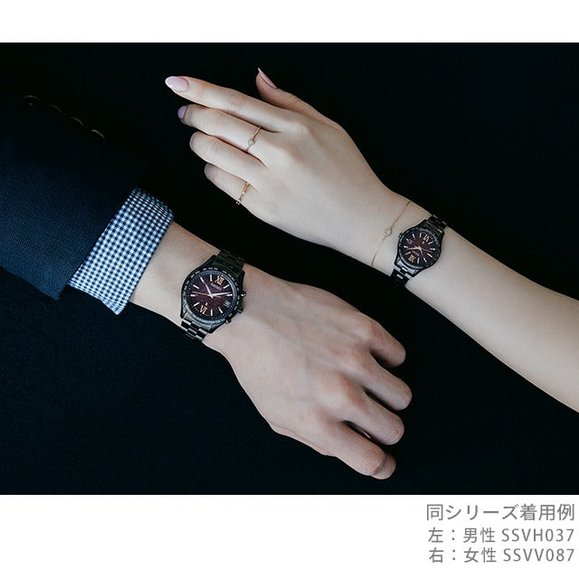 配对观看Seiko Lukia有限数量无线电台太阳能夫妇夫妇夫妇纪念男子女性守护品牌名称刻有lukia lukia Pair-lukia13
