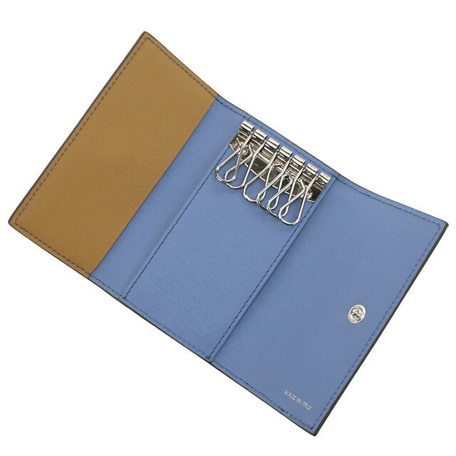 ポール・スミス 6連キーケース メンズ ブランド Paul Smith レザー イタリア M1A1981 グレー系 小物 PAUM1A1981161