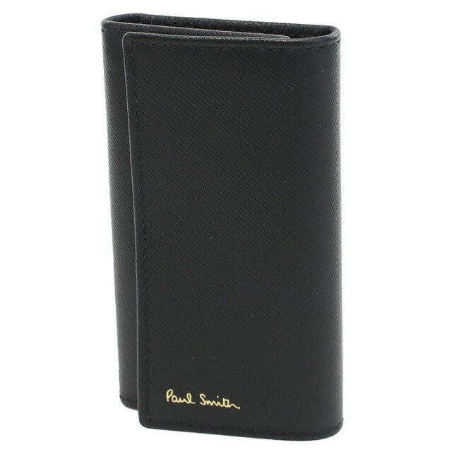 ポール・スミス 6連キーケース メンズ ブランド レザー イタリア M1A1981X BLACK ブラック 小物 PAUM1A1981X021