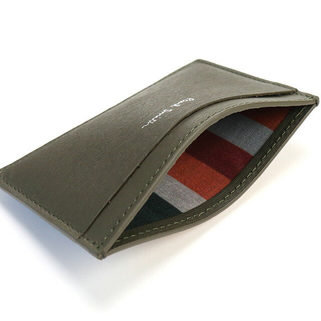 ポール・スミス カードケース メンズ ブランド Paul Smith レザー イタリア M1A4768 グレー系 財布 PAUM1A4768051