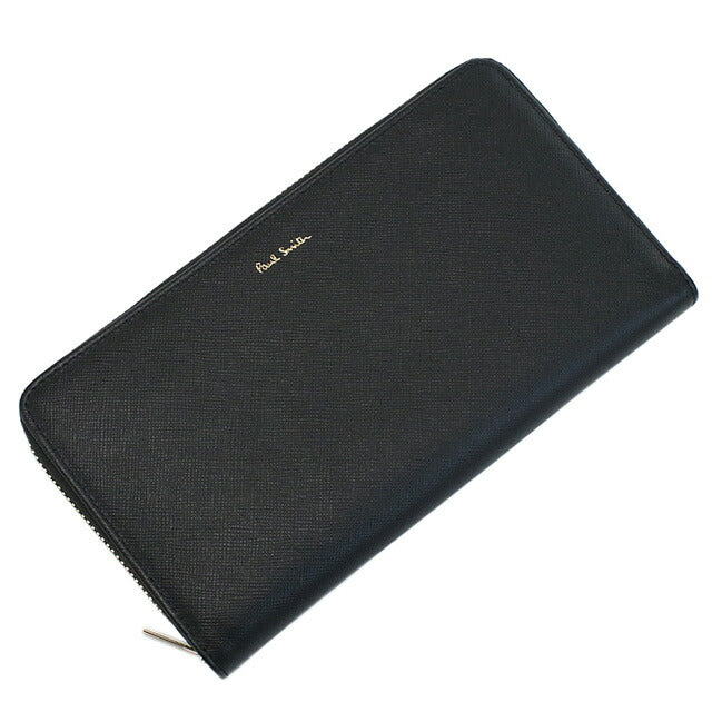 ポール・スミス 長財布ラウンドファスナー メンズ ブランド レザー イタリア M1A4778X ブラック 財布 PAUM1A4778X021