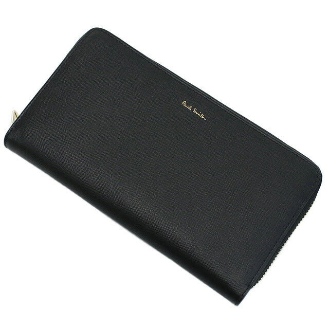 ポール・スミス 長財布ラウンドファスナー メンズ ブランド レザー イタリア M1A4778X ブラック 財布 PAUM1A4778X021