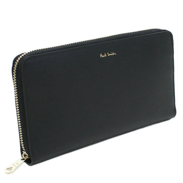ポール・スミス 長財布ラウンドファスナー メンズ ブランド レザー イタリア M1A4778X BLACK ブラック 財布 PAUM1A4778X051