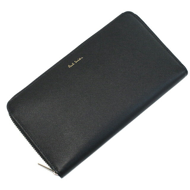 ポール・スミス 長財布ラウンドファスナー メンズ ブランド レザー イタリア M1A4778X BLACK ブラック 財布 PAUM1A4778X051