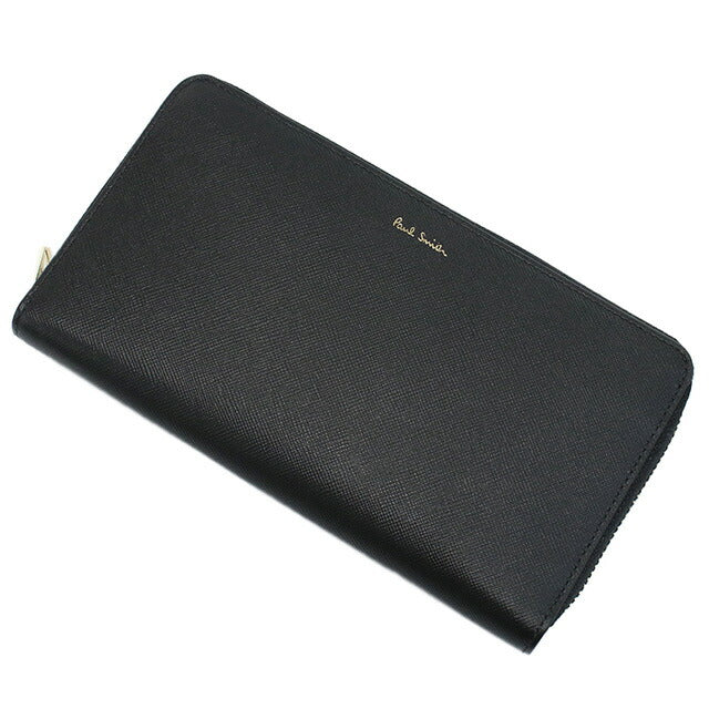 ポール・スミス 長財布ラウンドファスナー メンズ ブランド レザー イタリア M1A4778X BLACK ブラック 財布 PAUM1A4778X051