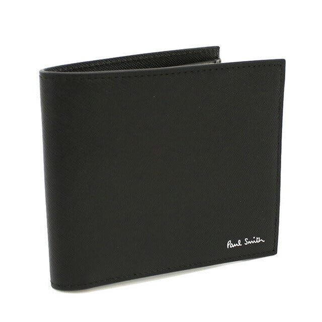 ポール・スミス 二折財布小銭入付き メンズ ブランド Paul Smith PHBALL レザー M1A4833 ブラック 財布 PAUM1A4833331