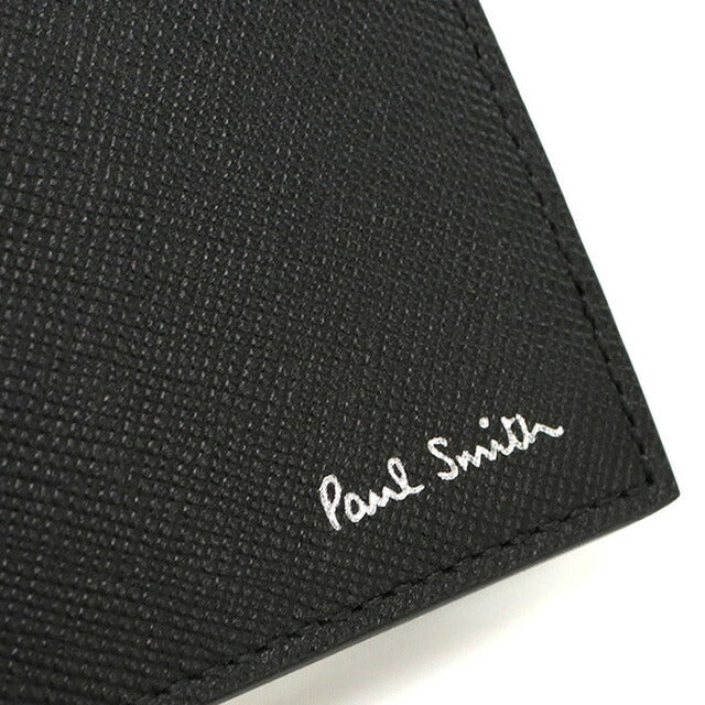 ポール・スミス 二折財布小銭入付き メンズ ブランド Paul Smith PHBALL レザー M1A4833 ブラック 財布 PAUM1A4833331