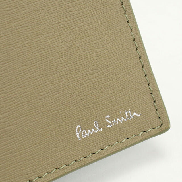 ポール・スミス 二折財布小銭入付き メンズ ブランド Paul Smith レザー M1A4833 カーキ 財布 PAUM1A4833351