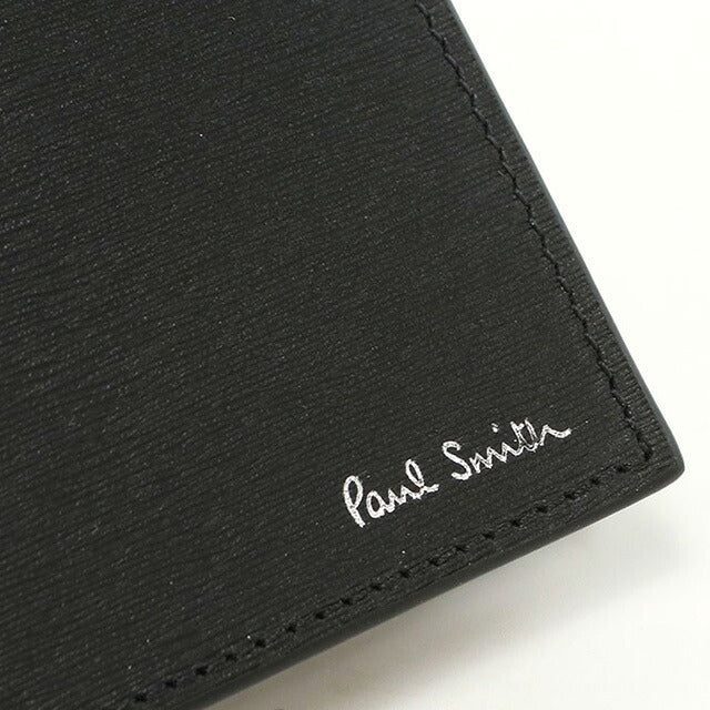 ポール・スミス 二折財布小銭入付き メンズ ブランド Paul Smith レザー M1A4833 ブラック 財布 PAUM1A4833361