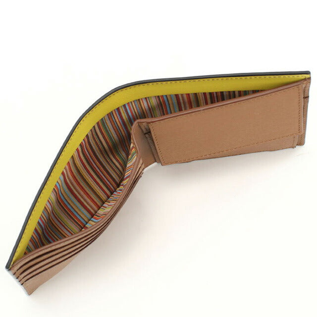 ポール・スミス 二折財布小銭入付き メンズ ブランド Paul Smith レザー M1A4833 ブラック 財布 PAUM1A4833361