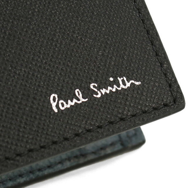 ポール・スミス 二折財布小銭入付き メンズ ブランド Paul Smith レザー M1A4833 ブラック 財布 PAUM1A4833381