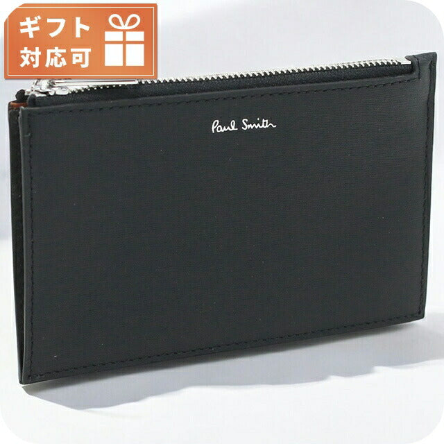 ポール・スミス 小銭入れ メンズ ブランド Paul Smith レザー イタリア M1A6136 BLACK ブラック 財布 PAUM1A6136021