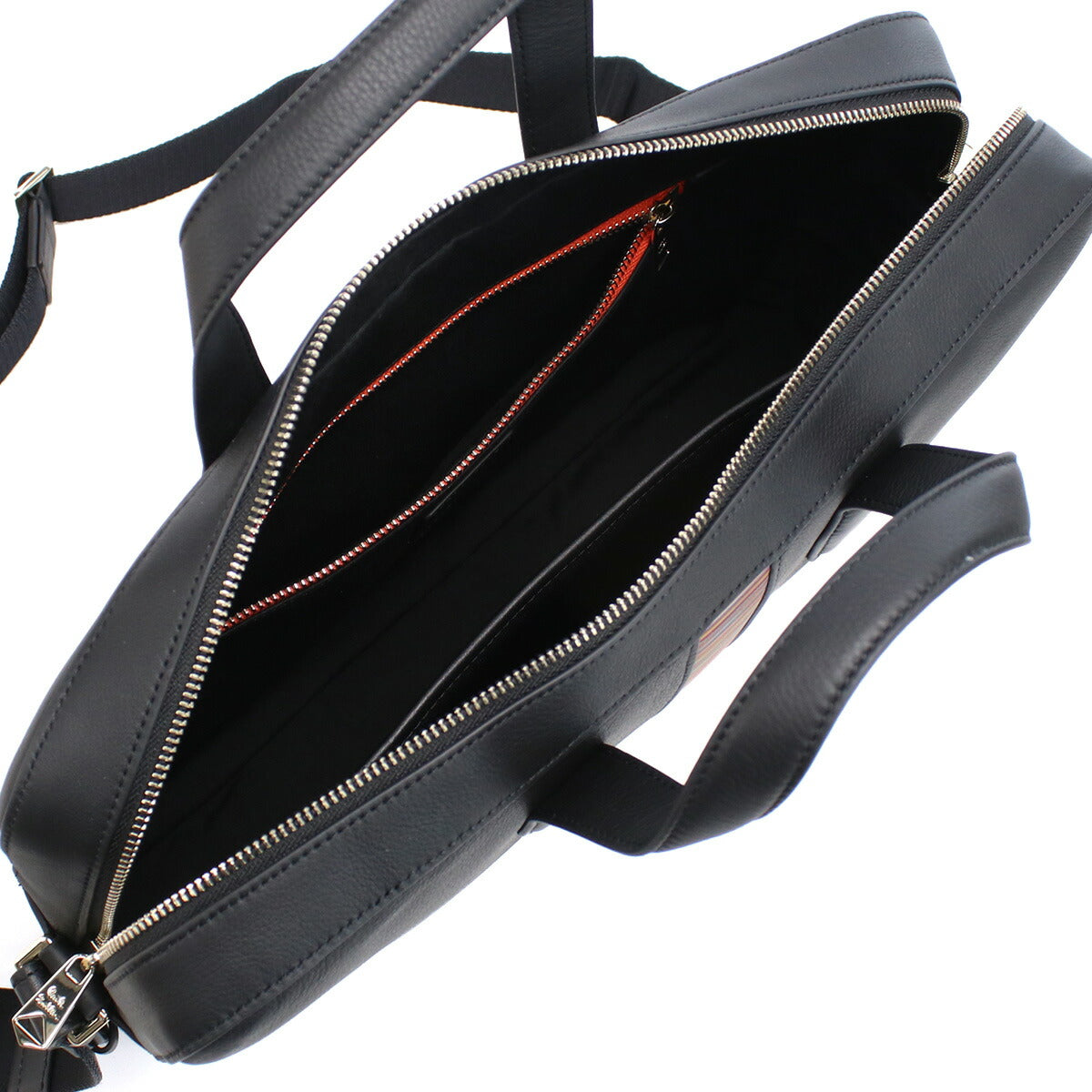 ポール・スミス ブリーフケース メンズ レザー タイ M1A6603 BLACK ブラック バッグ PAUM1A6603031