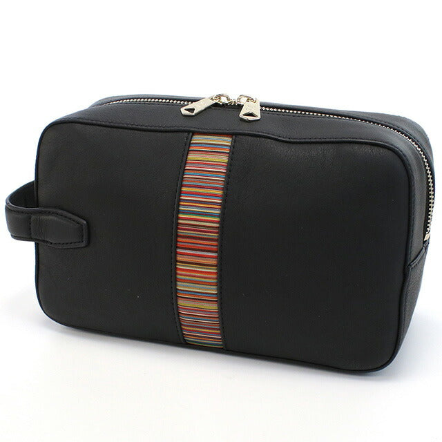 ポール・スミス セカンドバッグ メンズ ブランド Paul Smith レザー タイ M1A6606 BLACK ブラック バッグ PAUM1A6606021