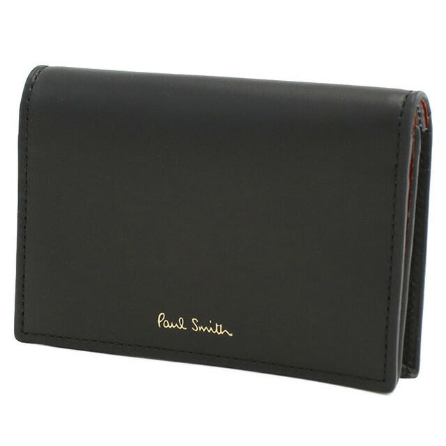 ポール・スミス 名刺入れ メンズ ブランド Paul Smith レザー M1A6758 ブラック 小物 PAUM1A6758011