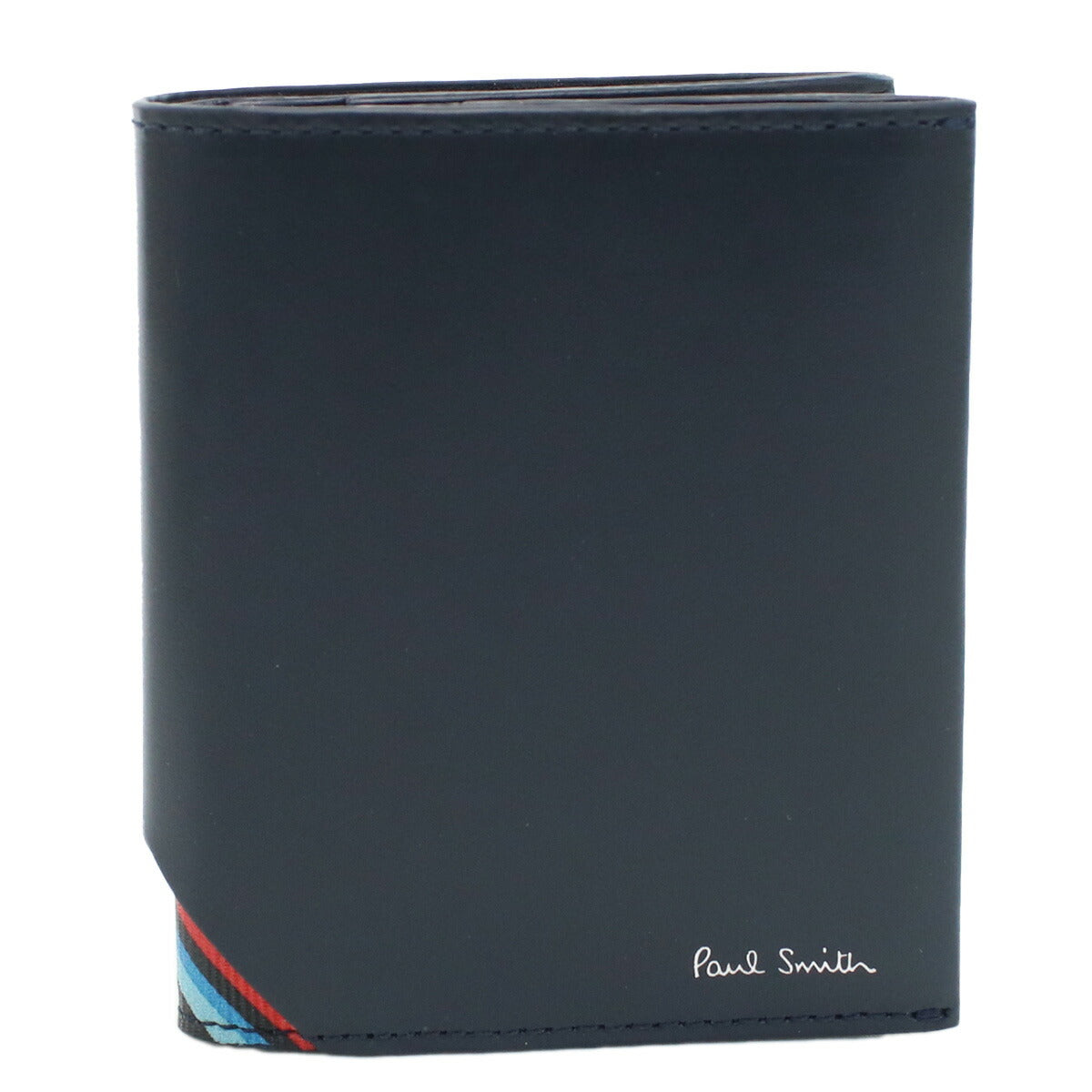 ポール・スミス 二折財布小銭入付き メンズ カーフ イタリア M1A7632 BLUE ネイビー系 財布 PAUM1A7632011