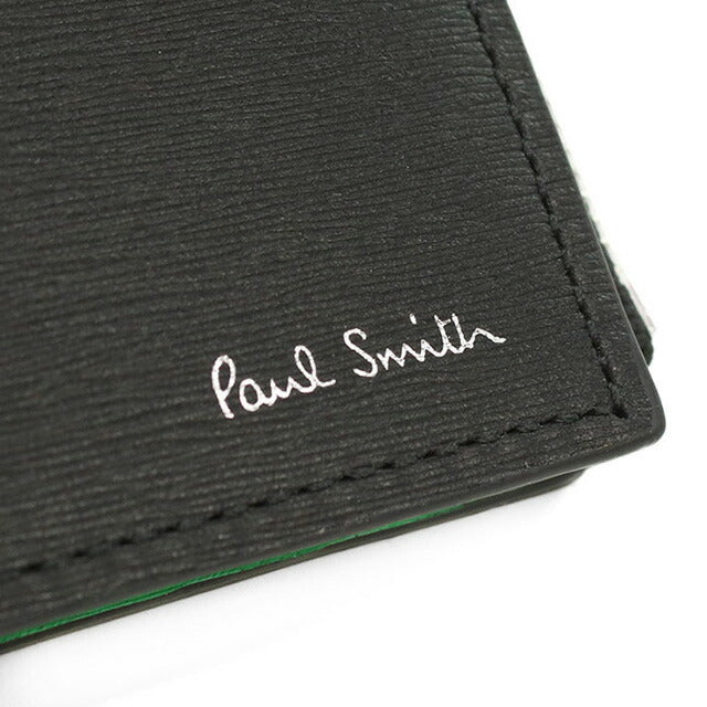 ポール・スミス 二折財布小銭入付き メンズ ブランド Paul Smith レザー M1A7970 ブラック 財布 PAUM1A7970011