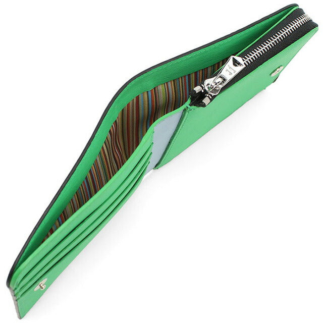 ポール・スミス 二折財布小銭入付き メンズ ブランド Paul Smith レザー M1A7970 ブラック 財布 PAUM1A7970011