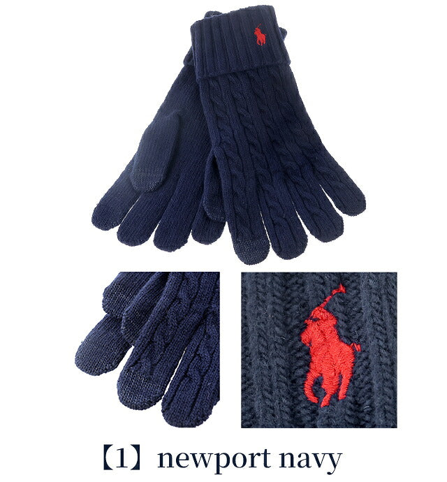 2026 最新 ポロ ラルフローレン 手袋 メンズ ブランド POLO RALPH LAUREN スマートフォン対応 ロゴ 無地 PC0713 黒 青 ネイビー グレー 選べるモデル PC0713