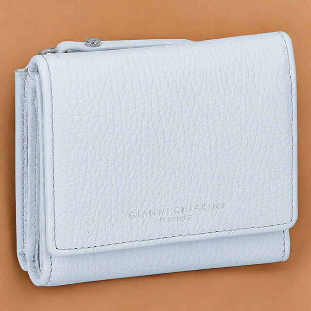 ジャンニ・キアリーニ 三つ折り財布 レディース ブランド GIANNI CHIARINI PF 5080 GRN ライトブルー PF5080GRN-ANCWA