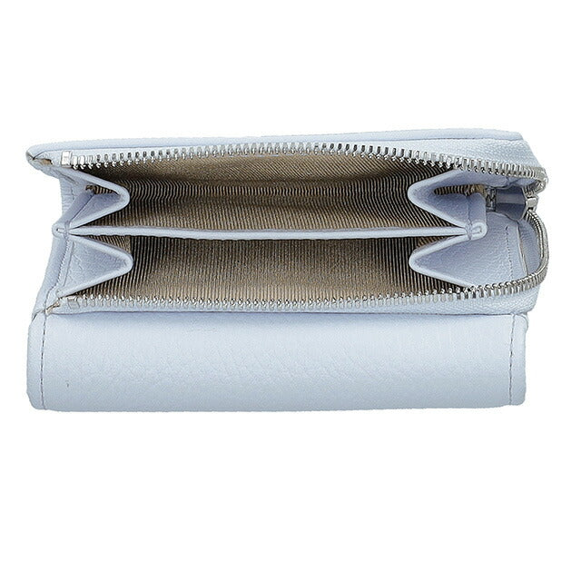 ジャンニ・キアリーニ 三つ折り財布 レディース ブランド GIANNI CHIARINI PF 5080 GRN ライトブルー PF5080GRN-ANCWA