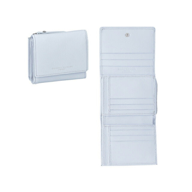 ジャンニ・キアリーニ 三つ折り財布 レディース ブランド GIANNI CHIARINI PF 5080 GRN ライトブルー PF5080GRN-ANCWA