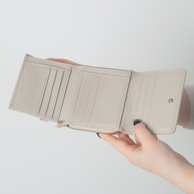 ジャンニ・キアリーニ 三つ折り財布 レディース ブランド GIANNI CHIARINI PF 5080 GRN ベージュ PF5080GRN-LAMB