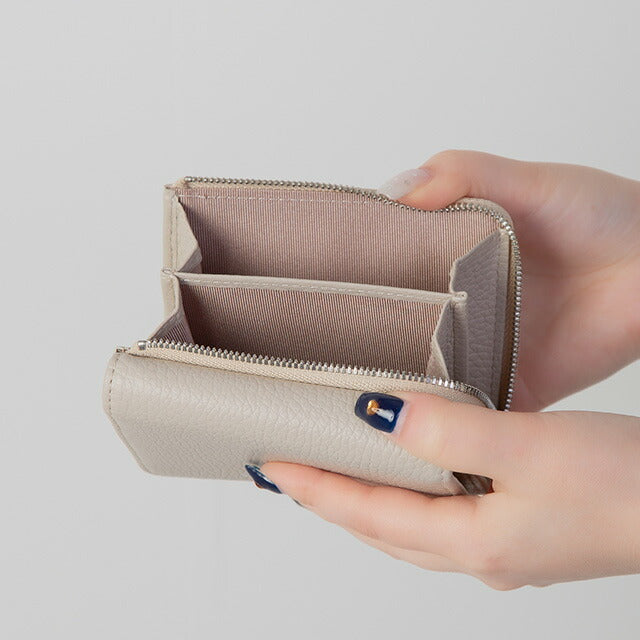 ジャンニ・キアリーニ 三つ折り財布 レディース ブランド GIANNI CHIARINI PF 5080 GRN ベージュ PF5080GRN-LAMB