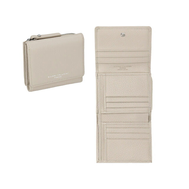 ジャンニ・キアリーニ 三つ折り財布 レディース ブランド GIANNI CHIARINI PF 5080 GRN ベージュ PF5080GRN-LAMB