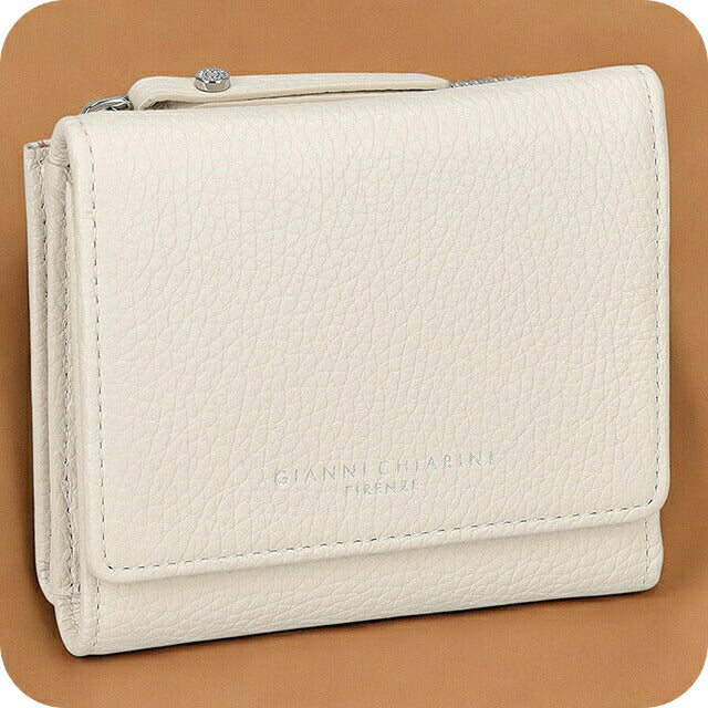 ジャンニ・キアリーニ 三つ折り財布 レディース ブランド GIANNI CHIARINI PF 5080 GRN ホワイト PF5080GRN-MARBL