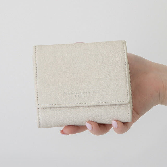 ジャンニ・キアリーニ 三つ折り財布 レディース ブランド GIANNI CHIARINI PF 5080 GRN ホワイト PF5080GRN-MARBL