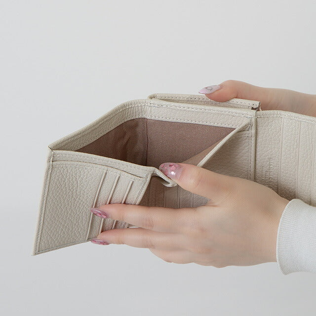 ジャンニ・キアリーニ 三つ折り財布 レディース ブランド GIANNI CHIARINI PF 5080 GRN ホワイト PF5080GRN-MARBL