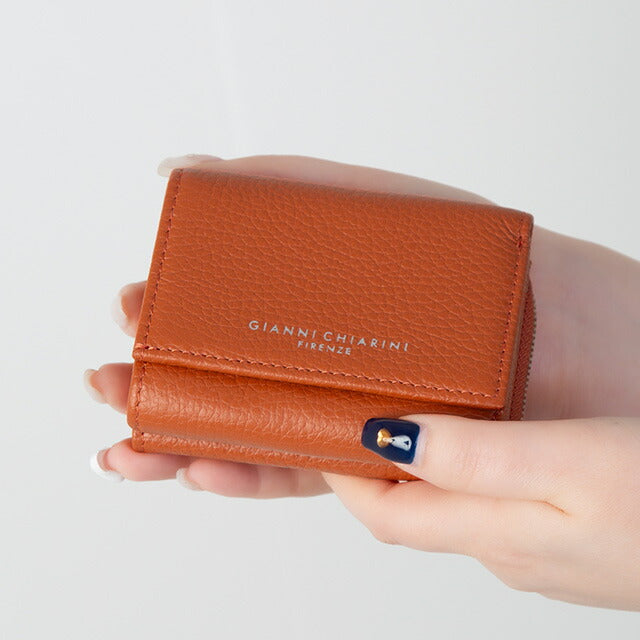 ジャンニ・キアリーニ 三つ折り財布 レディース ブランド GIANNI CHIARINI PF W5065 GRN ブラウン PFW5065GRN-TIGER