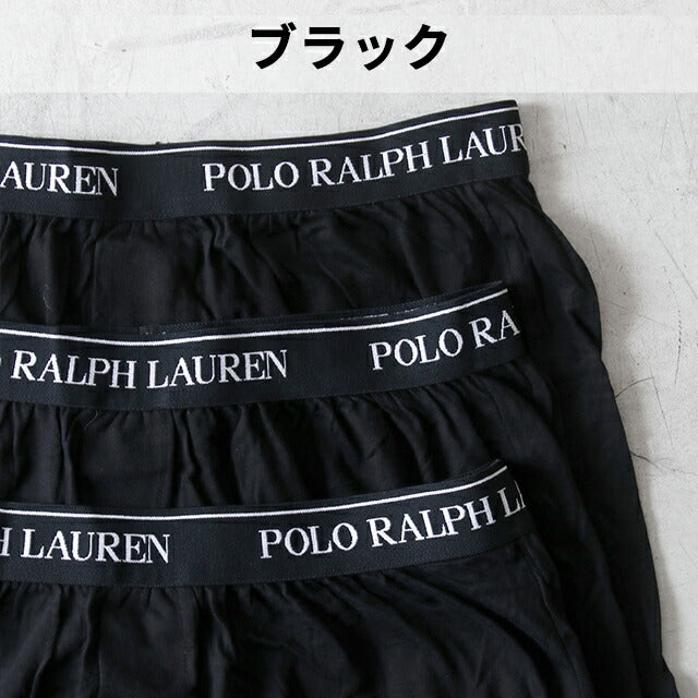 ポロ ラルフ ローレン トランクス メンズ ブランド S M L 3枚セット ワンポイント 下着 アンダーウェア 赤 黒 選べるモデル POLO-KNIT-BOXER