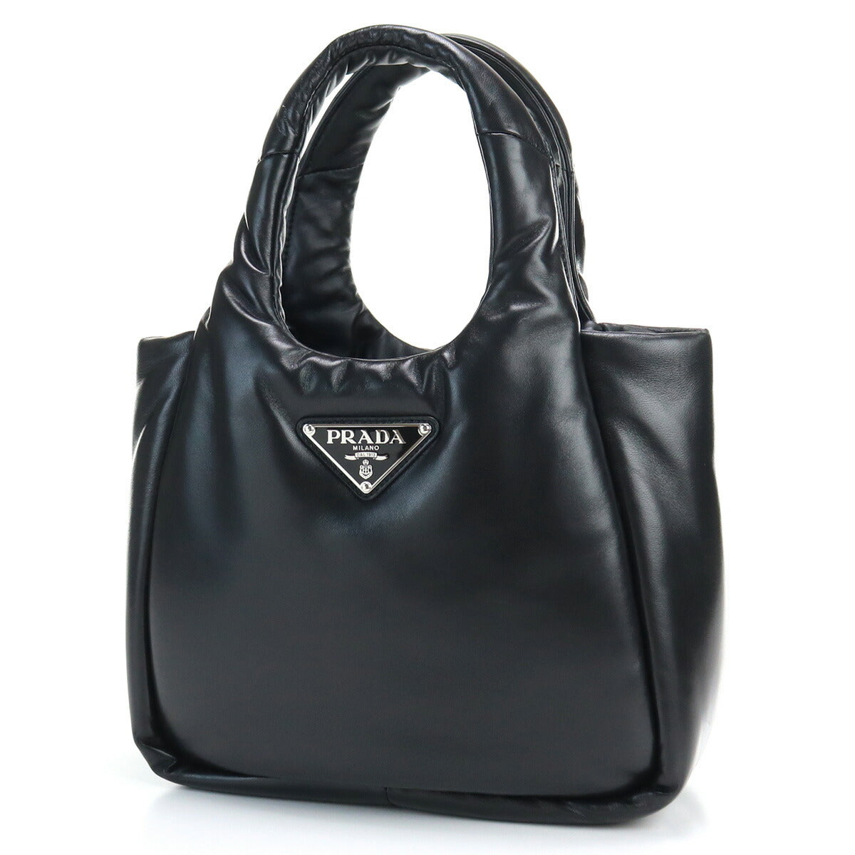 プラダ ハンドバッグ レディース NAPPA SOFT レザー イタリア 1BG412 NERO ブラック バッグ PRA1BG412011