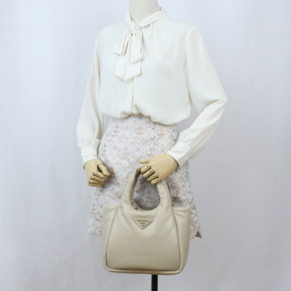 プラダ ハンドバッグ レディース NAPPA SOFT レザー イタリア 1BG412 DESERTO ベージュ系 バッグ PRA1BG412021