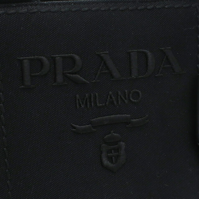 プラダ トートバッグ レディース ブランド PRADA CANAPA RICAMO キャンバス イタリア 1BG464 NERO ブラック バッグ PRA1BG464011